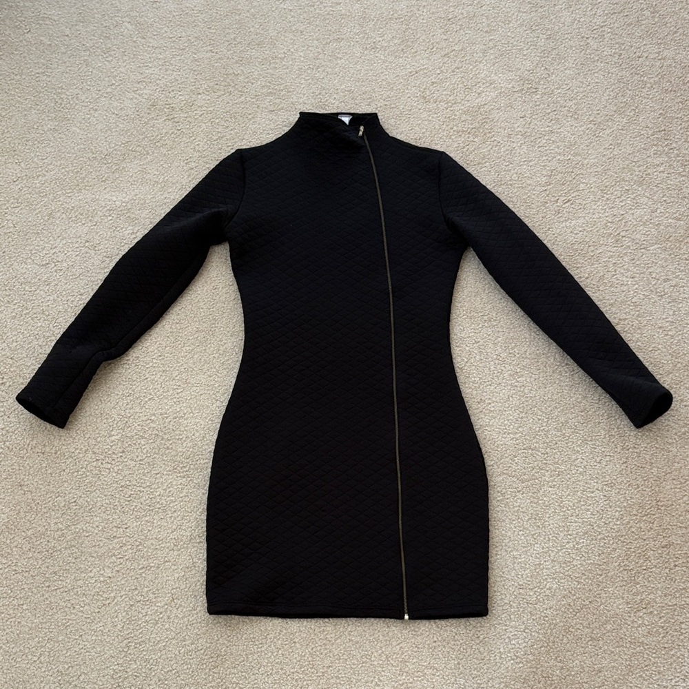 Elegant Black Long Sleeve Dress